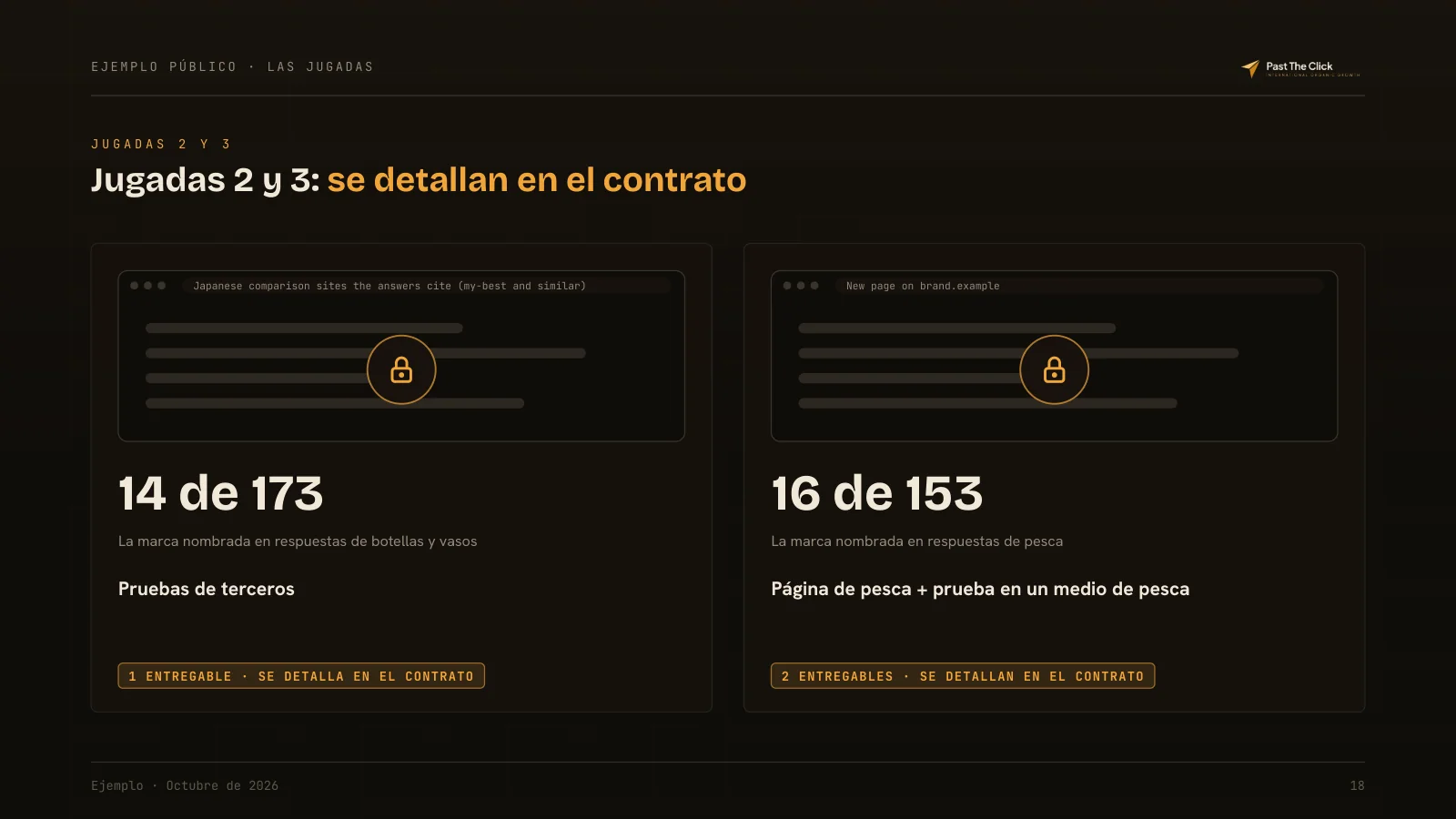 JUGADAS 2 Y 3: Jugadas 2 y 3: se detallan en el contrato